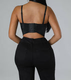 "Tila" Rhinestone Bustier Top