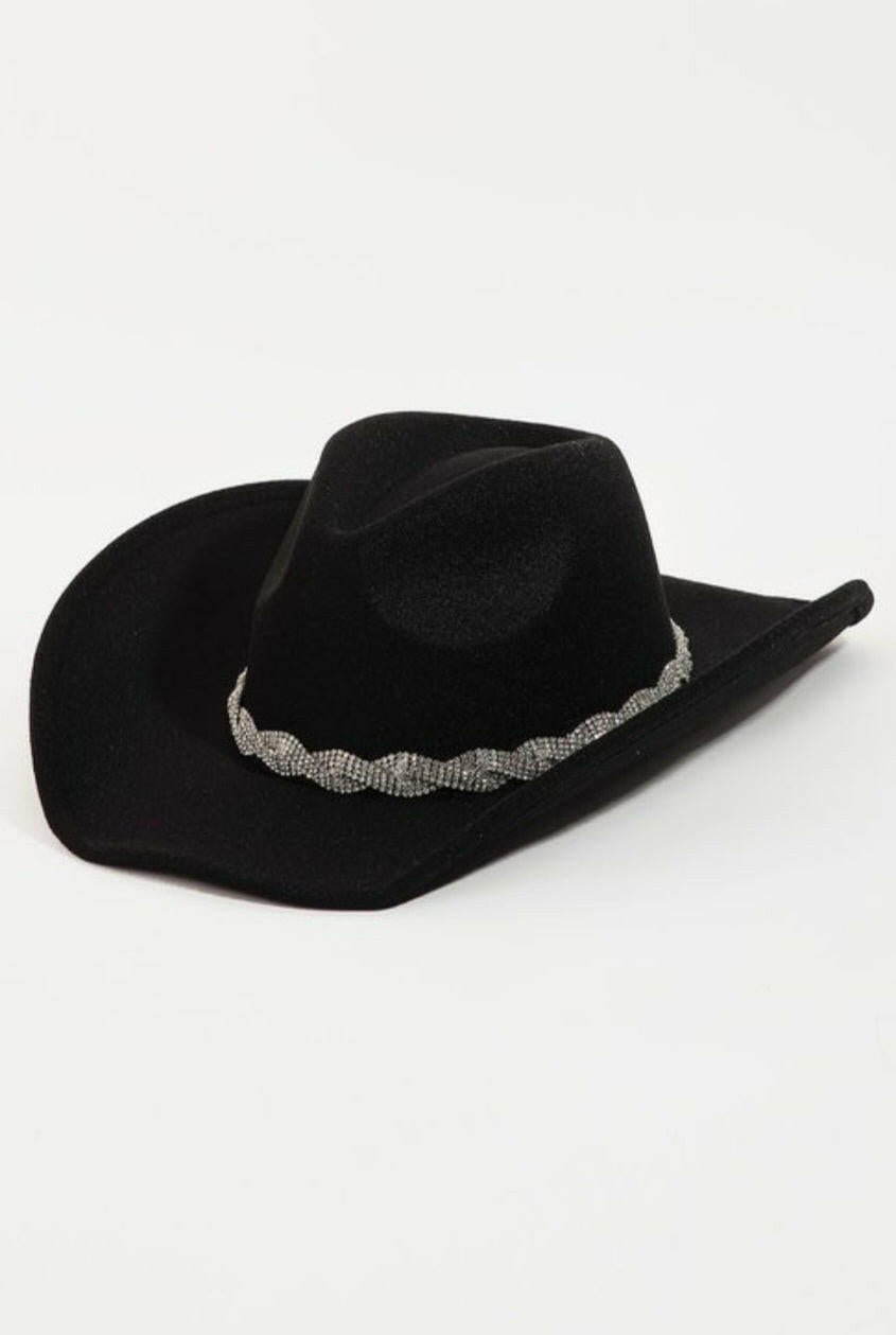 Lorraine Fedora Hat (Black)
