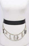 I Love You Chain Belt