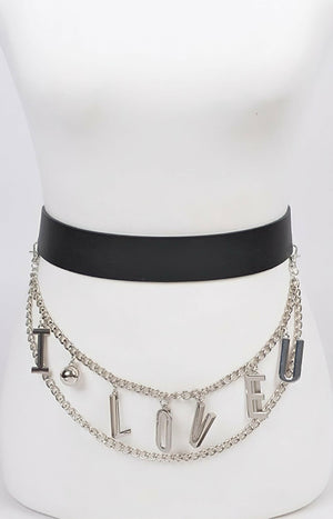 I Love You Chain Belt