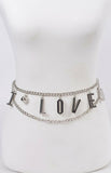 I Love You Chain Belt