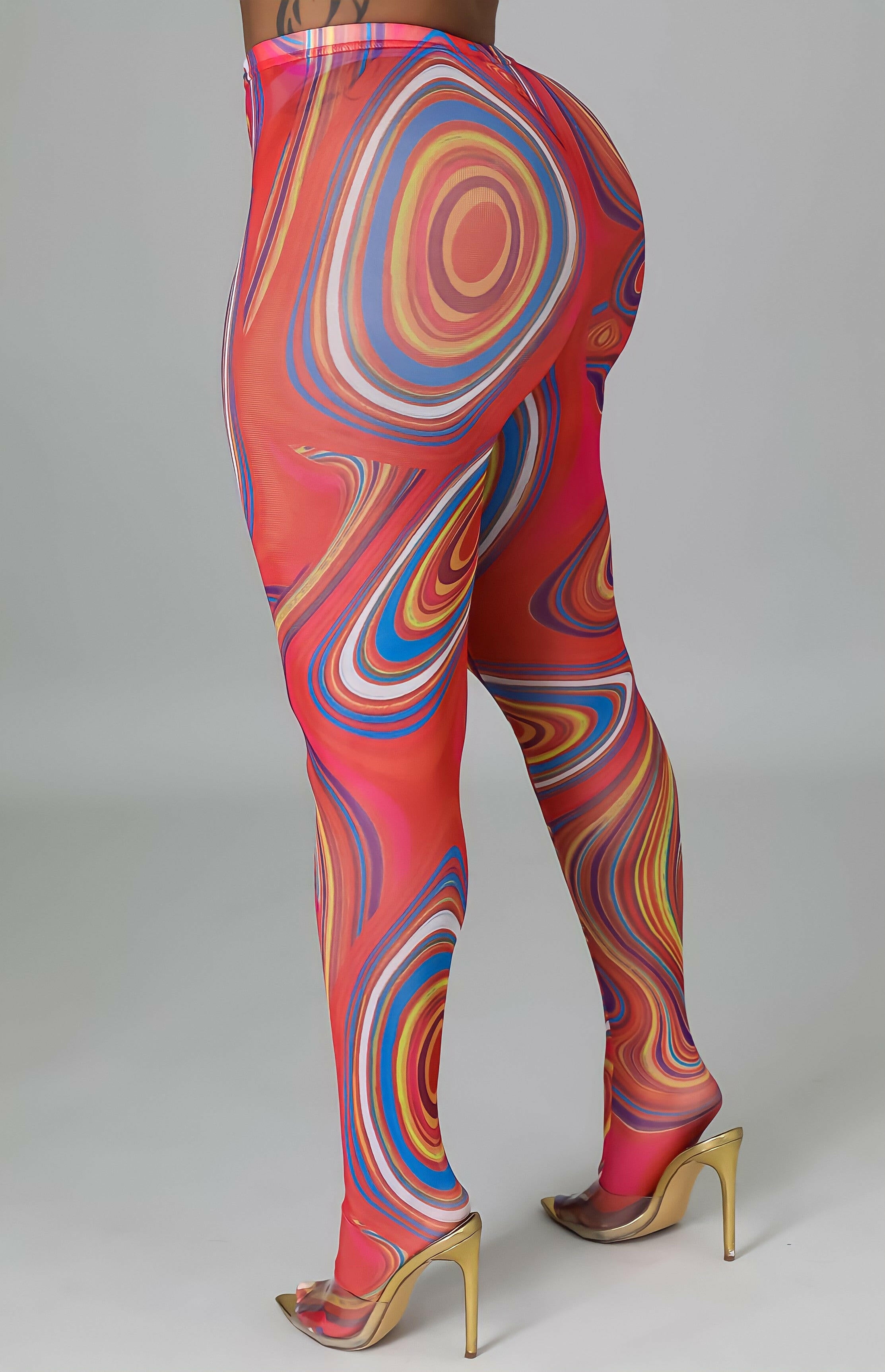 Leggings con remolinos "Coraline"