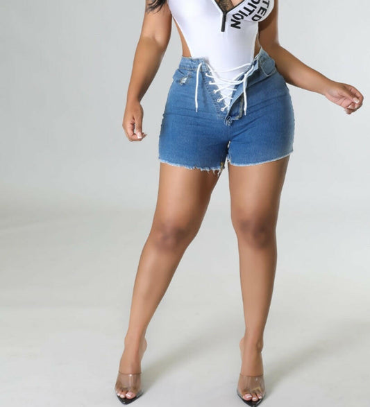 Reversible Denim Shorts