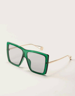Square Deal Sunglasses (Clear)