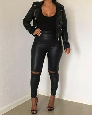 "Tru" Faux Leather Jacket