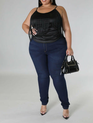 "Donna" Fringe Top