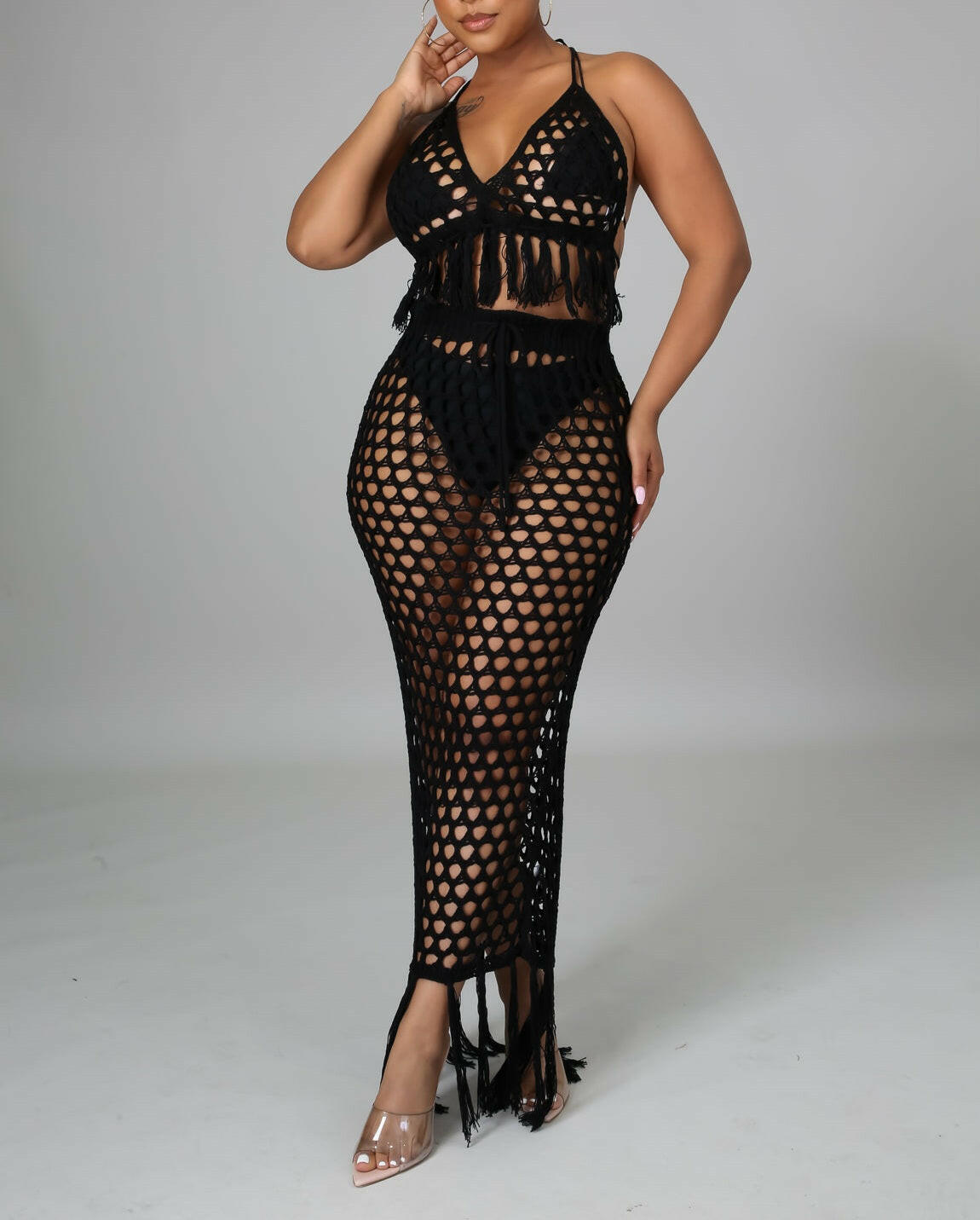 Woven Wild Cover-Up Set